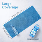 Cold Sweat Towel for Summer Heat with Travel Bottle