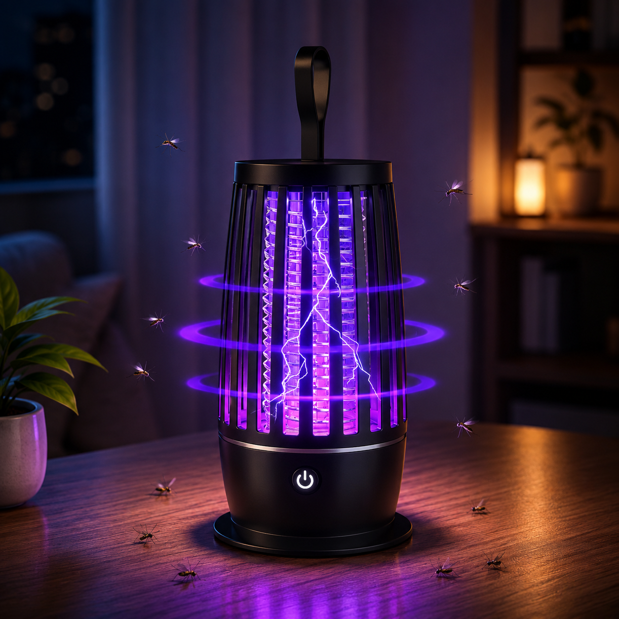 USB Electric Mosquito Killer Lamp Silent Insect Trap Indoor Outdoor