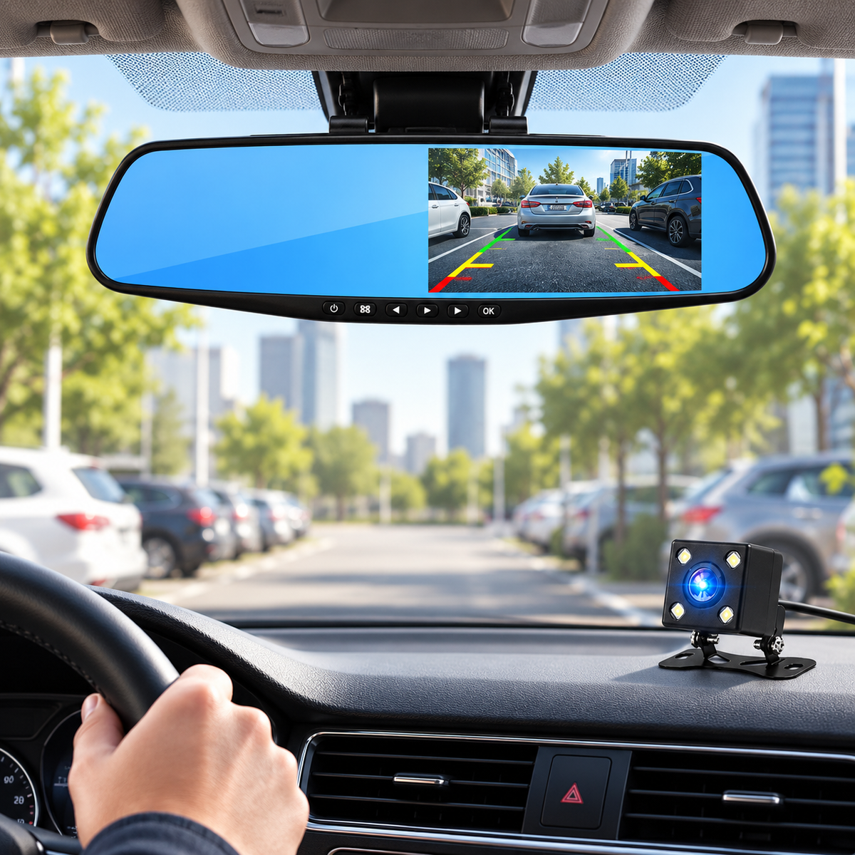 Dual Lens Dash Cam Front and Rear 1080P HD Car Camera Recorder