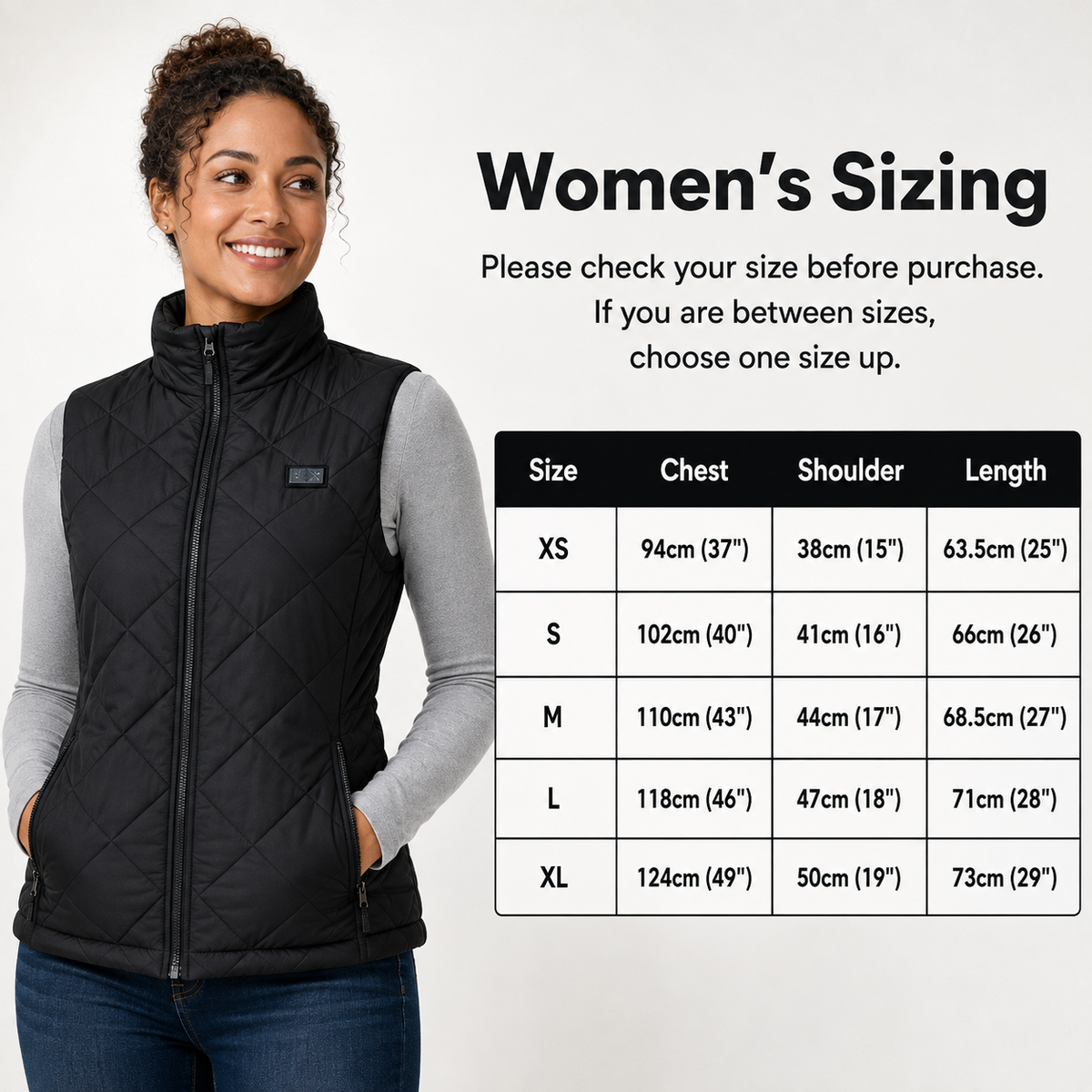 Women's Heated Waistcoat 9 Zones Rechargeable Warm Vest