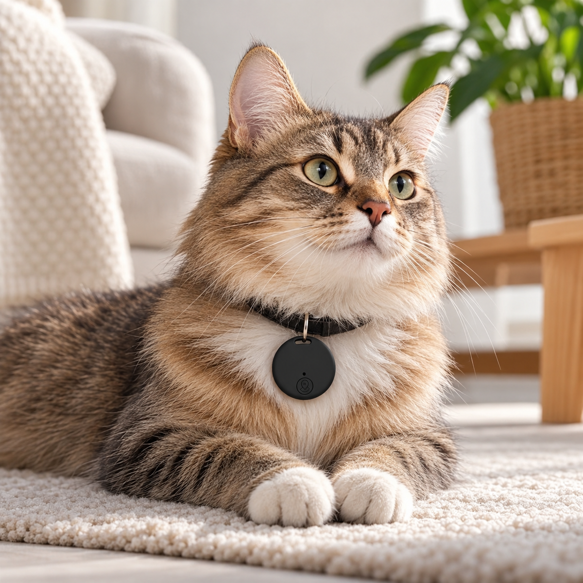 GPS Cat Tracker Waterproof Lightweight No Subscription