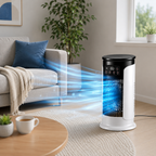 Ventilateur de climatisation portable 3-en-1, refroidisseur d'air, humidificateur avec veilleuse