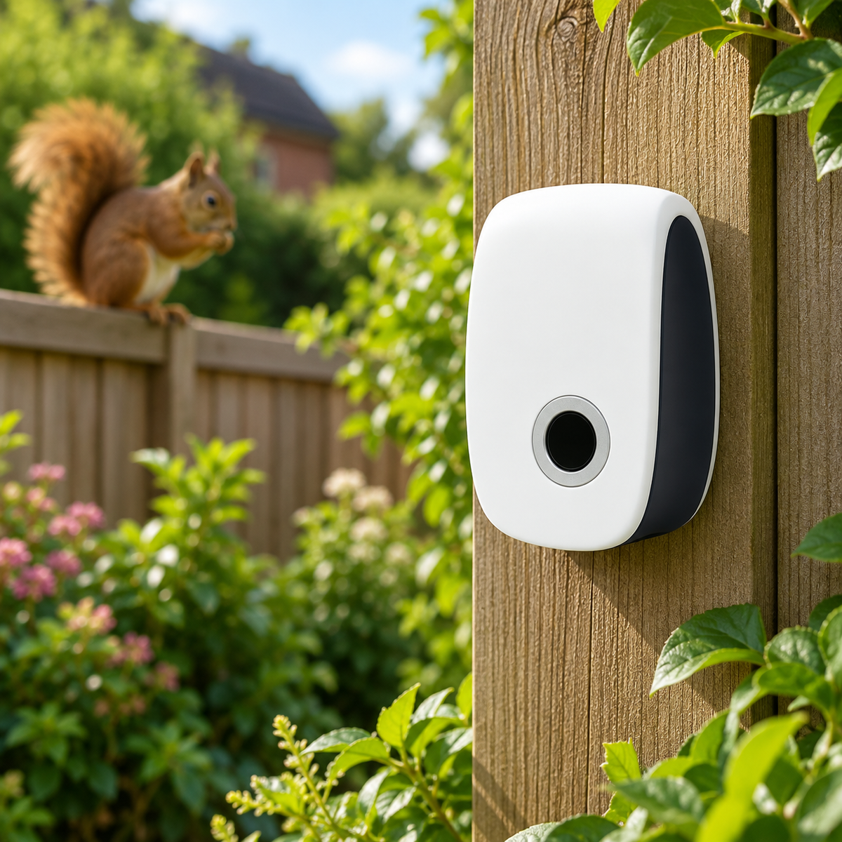Ultrasonic Squirrel Repeller Garden Pest Deterrent
