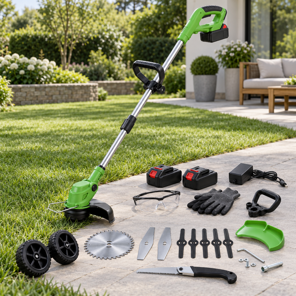 24V Cordless Grass Trimmer 4 in 1 Battery Strimmer