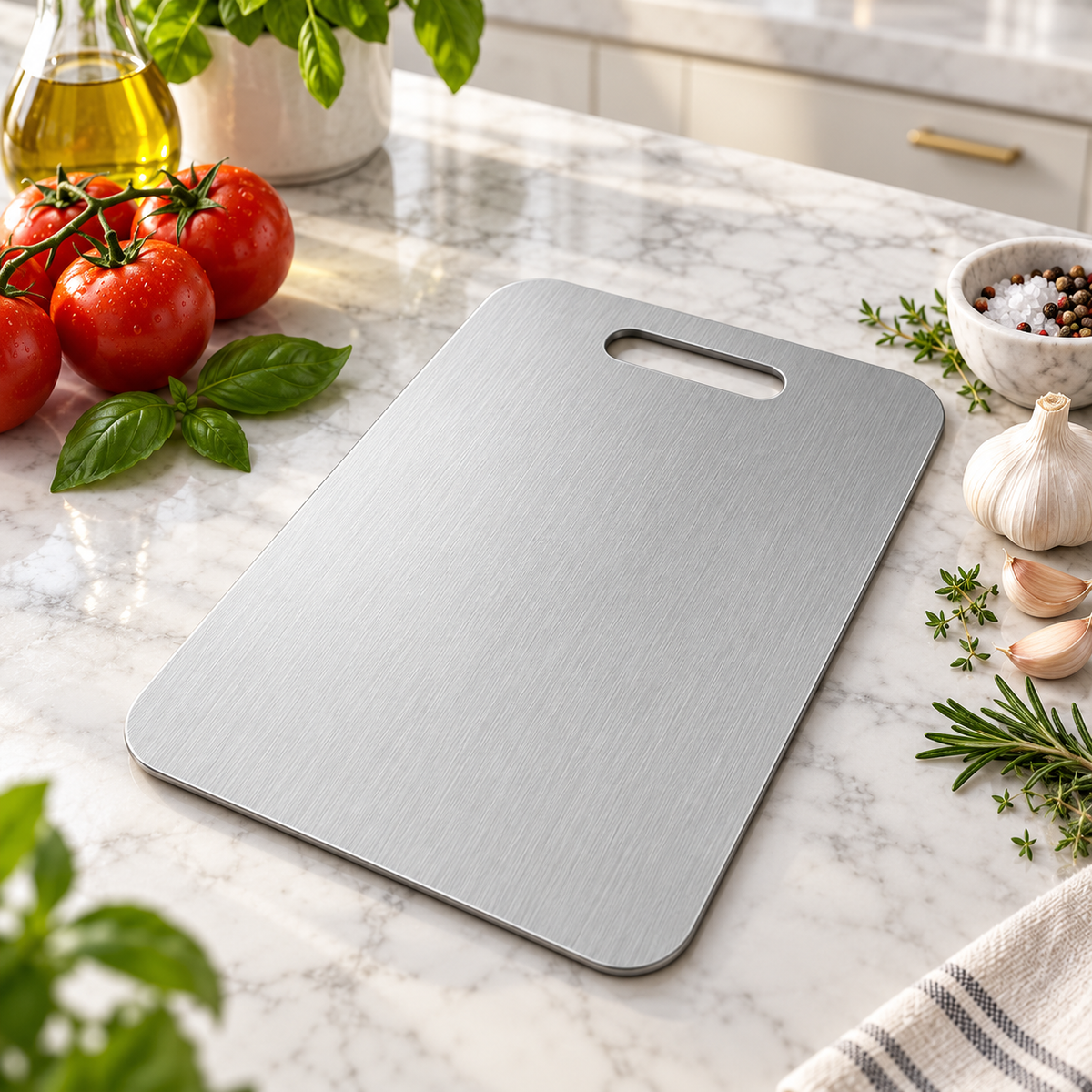 Titanium Cutting Board Durable Non-Porous Chopping Board