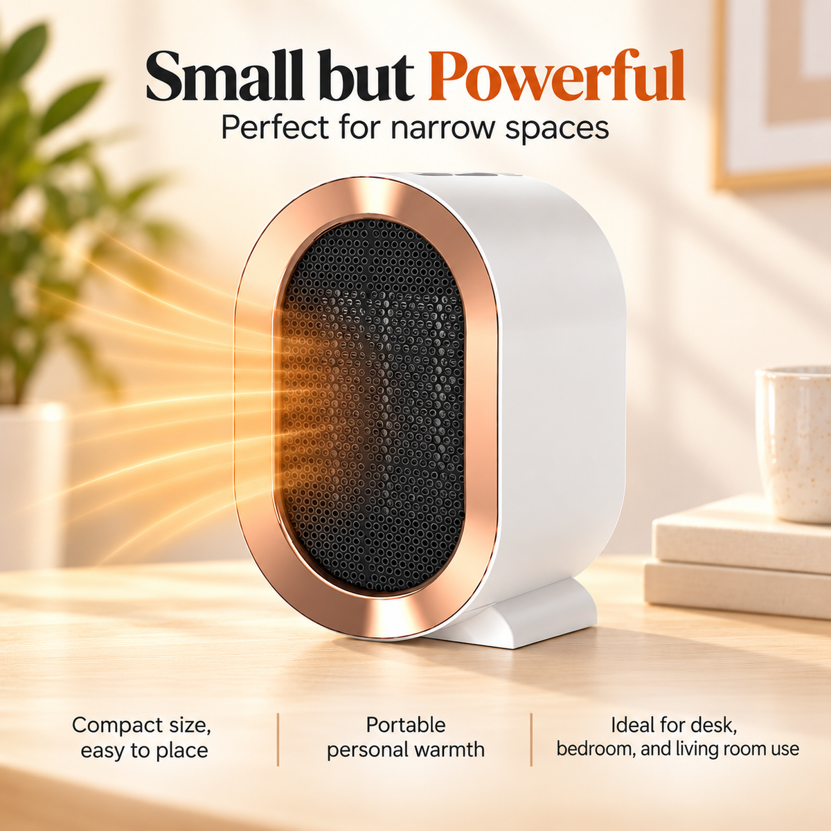 Small Portable Electric Space Heater Energy Efficient