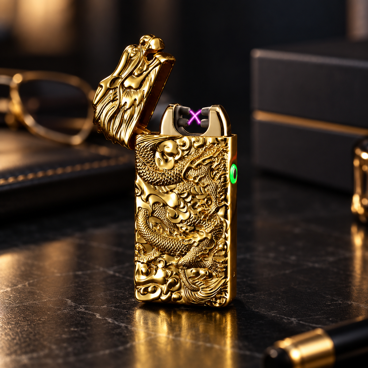 Dragon Plasma Lighter Rechargeable Windproof Flameless