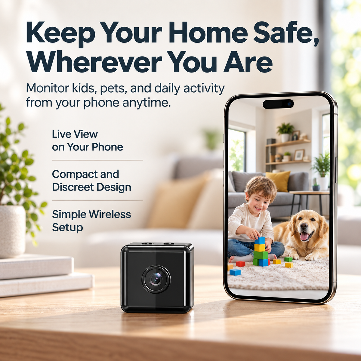 1080P Wireless WiFi Security Camera Mini Indoor Outdoor Night