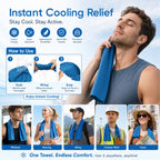 Cold Sweat Towel for Summer Heat with Travel Bottle