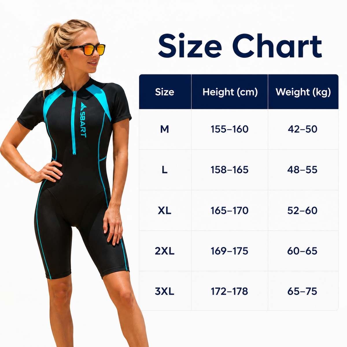 Women's Neoprene Shorty Wetsuit Thermal Swim Suit