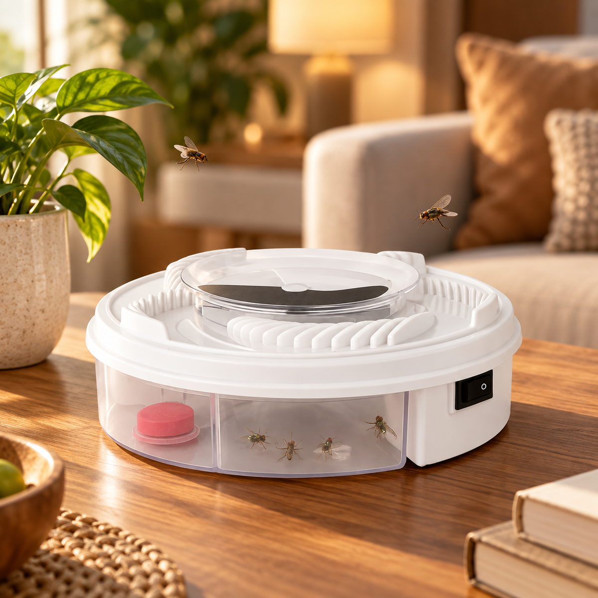 USB Silent Fly Trap Indoor Electric Insect Catcher Non Toxic