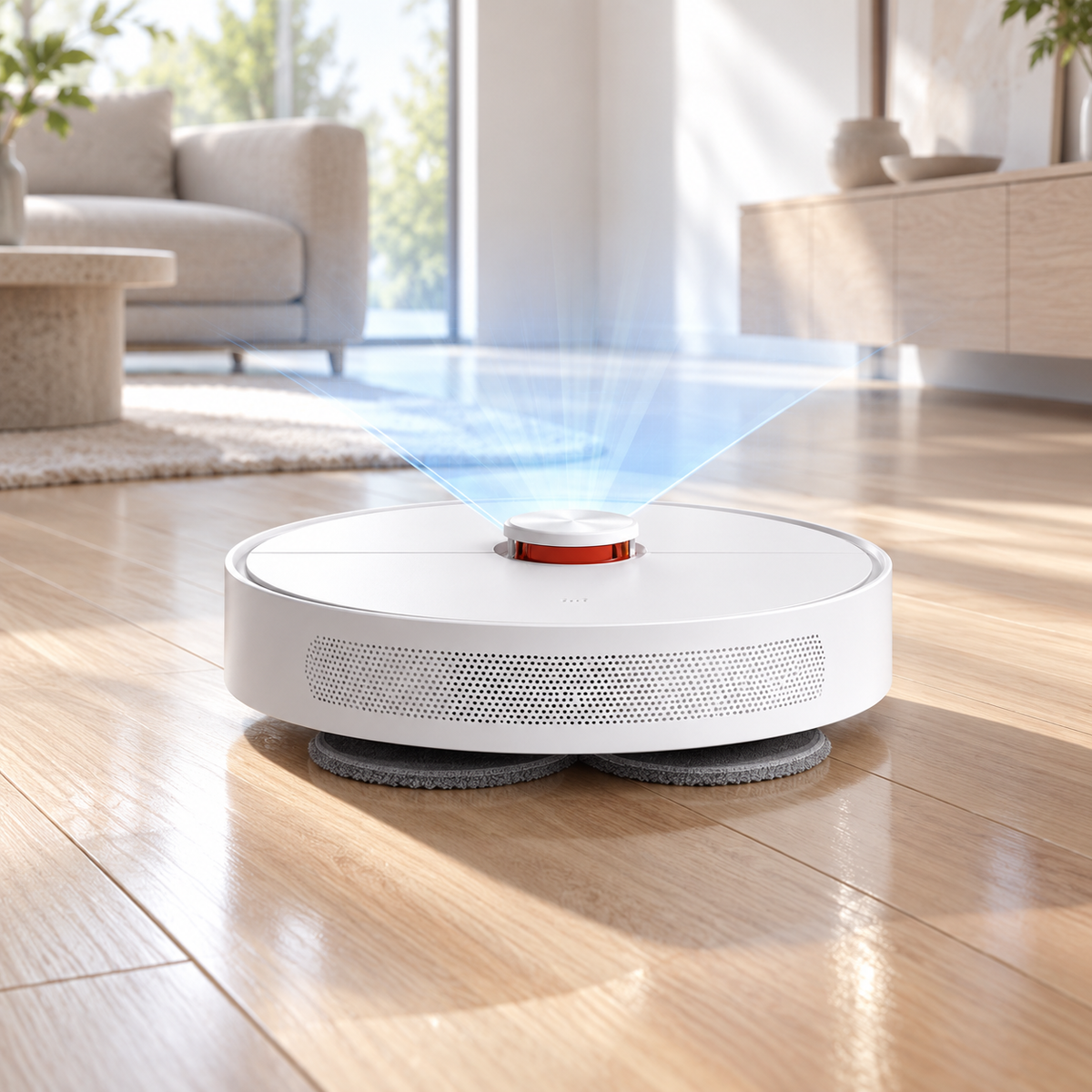 Robot Vacuum with Mop AI Navigation and Self-Emptying Base