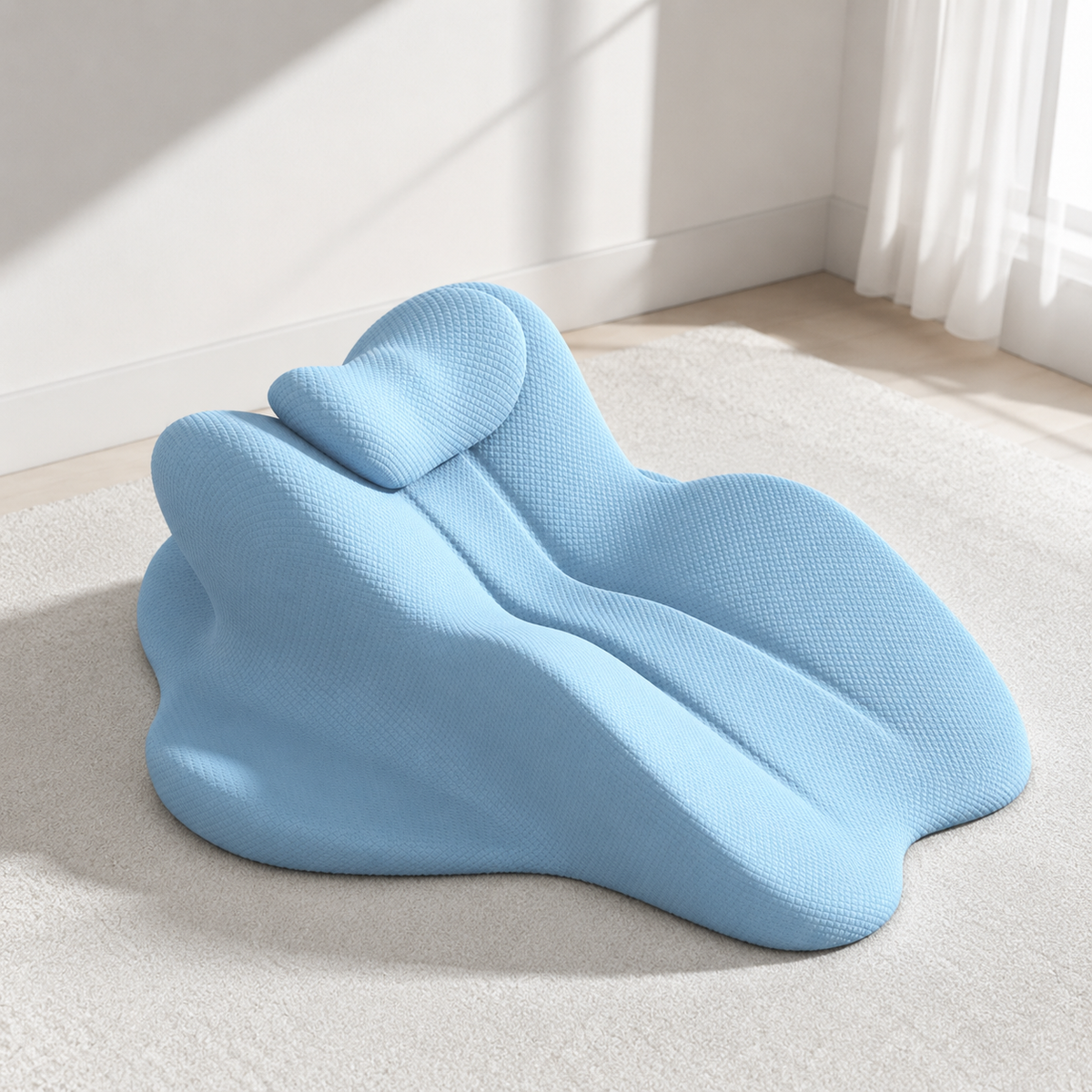 Ergonomic Memory Foam Reading & Lounging Wedge Pillow