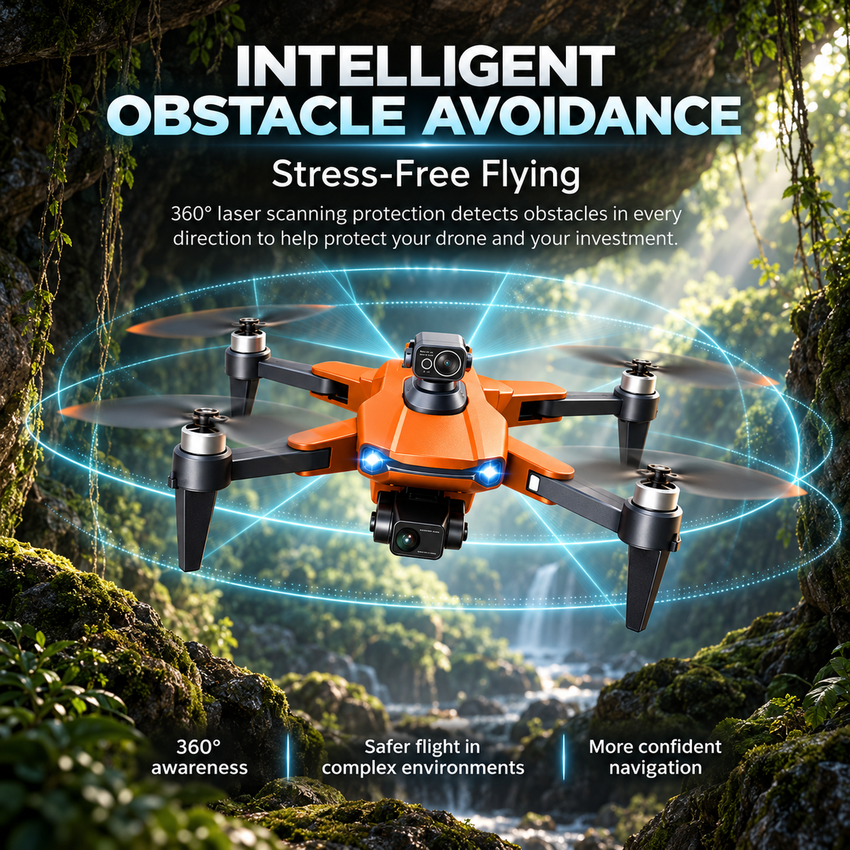 Pro Drone 8K HD Dual Camera GPS Brushless Motors