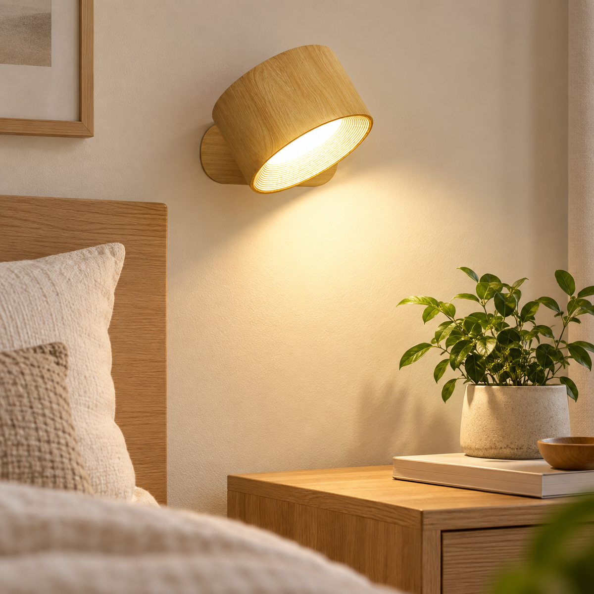 Wireless Rechargeable 360 Wall Light Touch Control LED