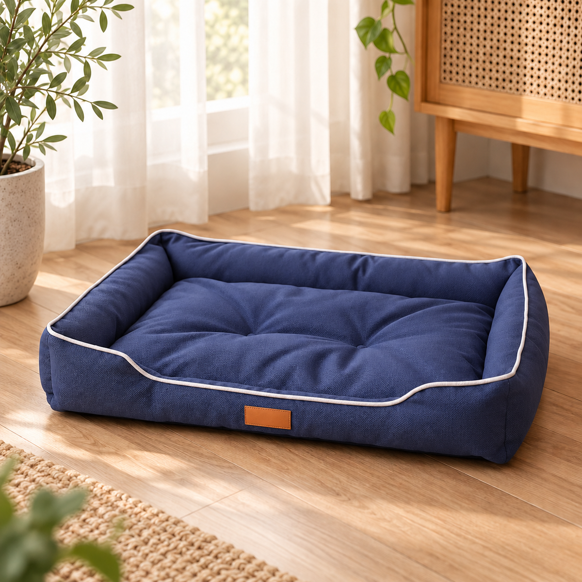 Orthopedic Memory Foam Dog Bed Sofa with Washable Cover for Arthritis