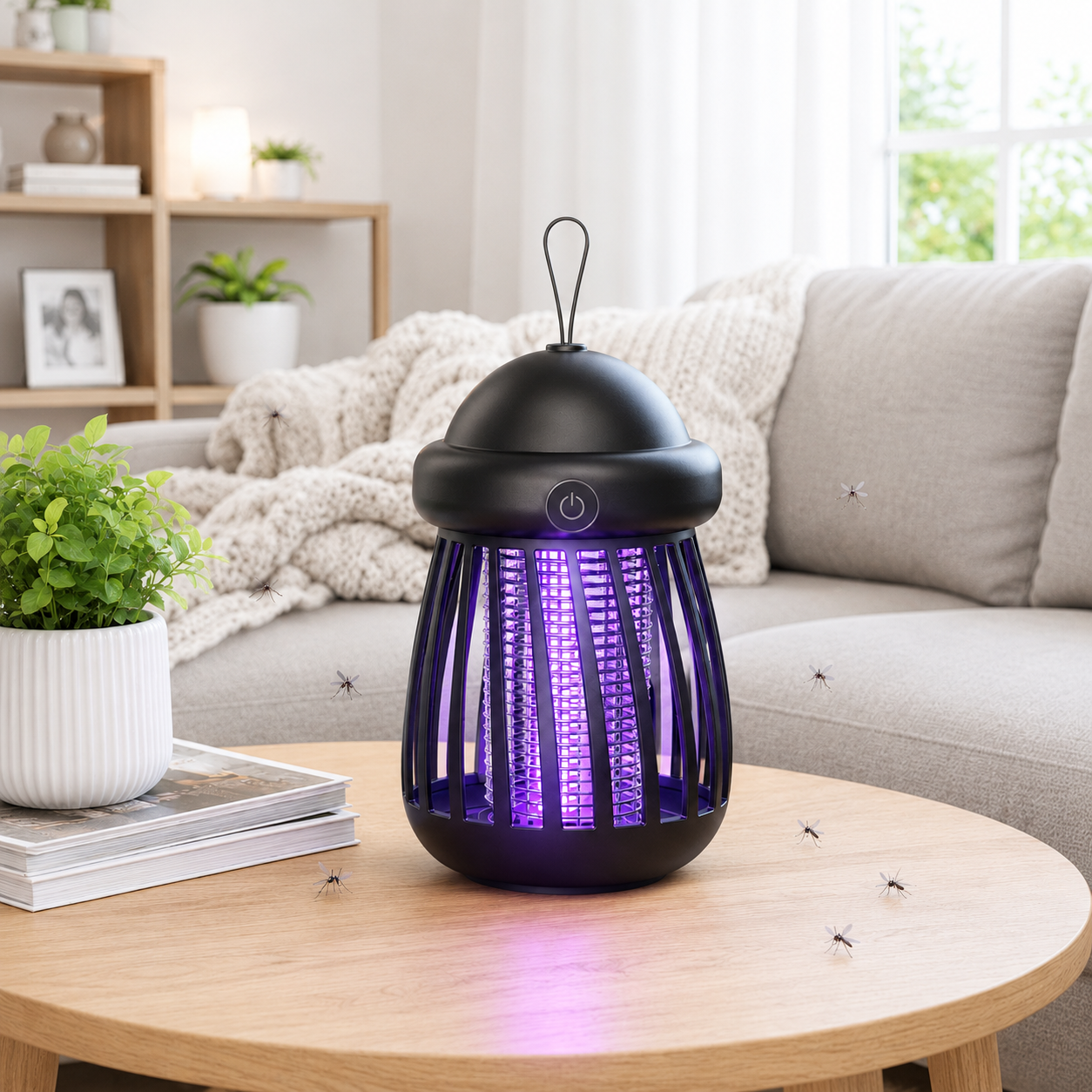 UV LED Mosquito Killer Lamp Rechargeable Electric Insect Trap