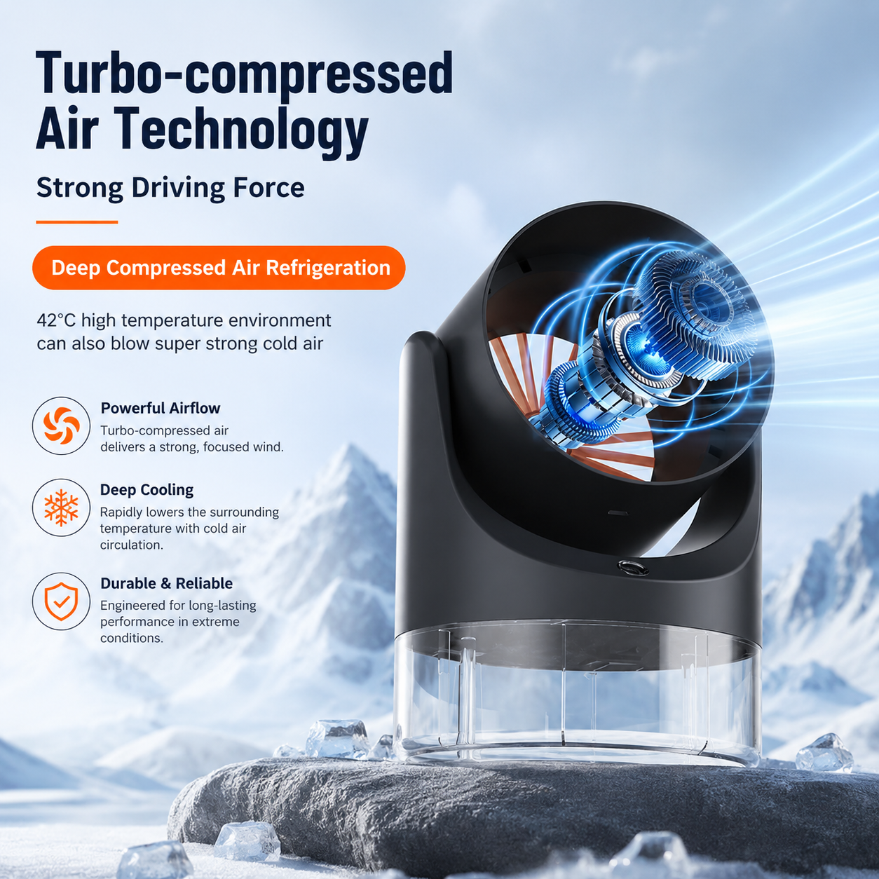 Portable Mini Electric Mist Fan Air Cooler Humidifier Adjustable