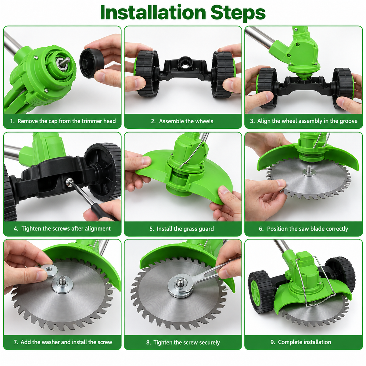24V Cordless Grass Trimmer 4 in 1 Battery Strimmer