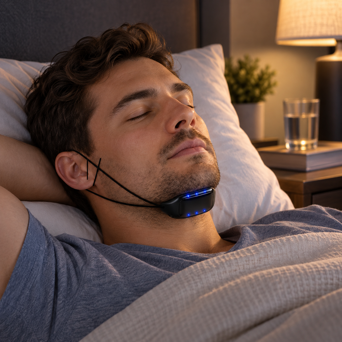 Smart Anti Snoring Device EMS Muscle Stimulator Sleep Aid