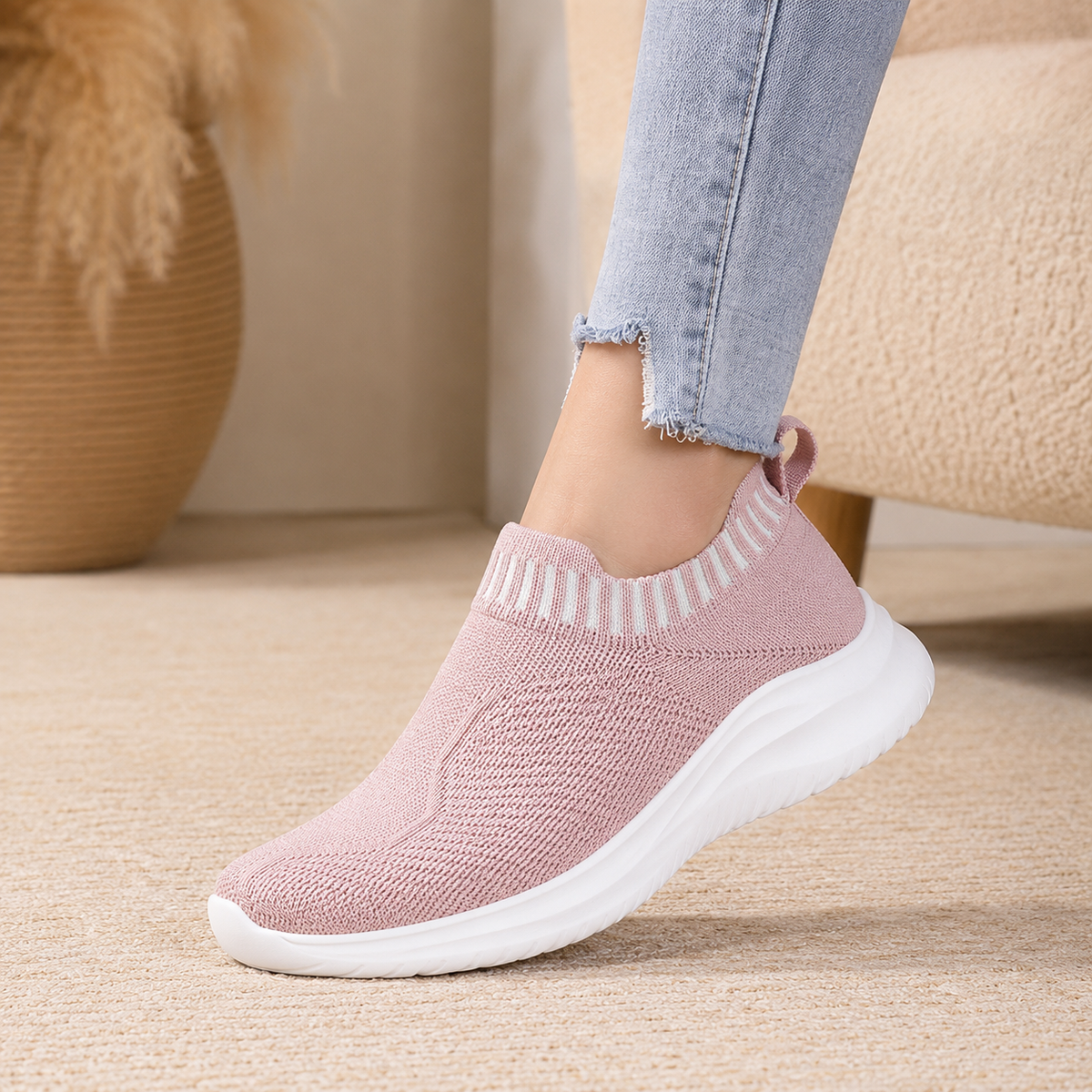 Women's Orthopedic Slip-On Trainers for Foot Pain Relief