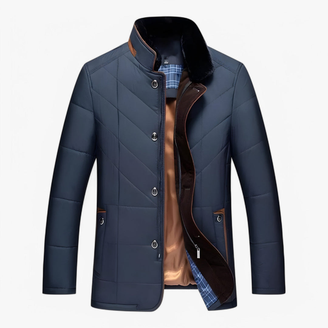 Men quilted jacket