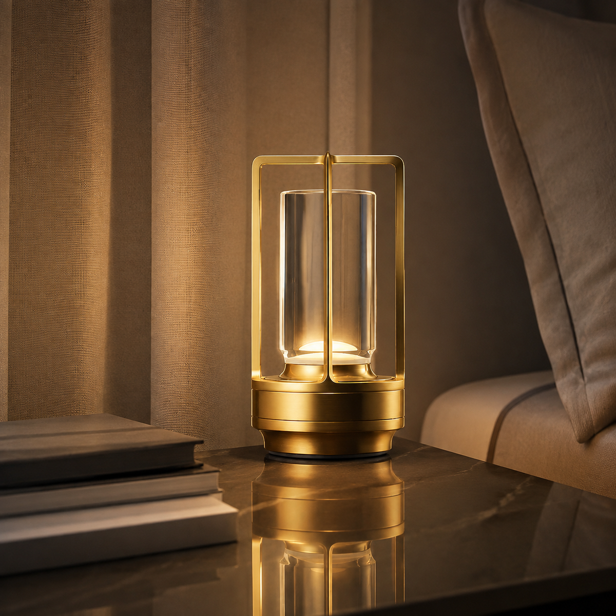 Wireless Waterproof Table Lamp Touch Dimmable Night Light