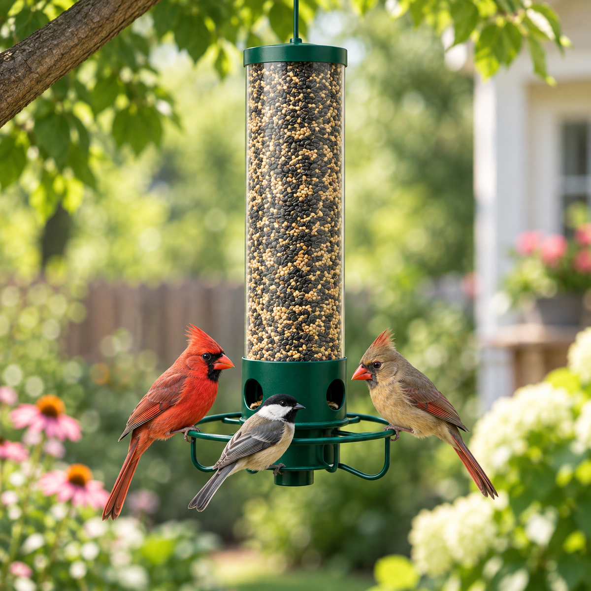 Squirrel Proof Bird Feeder Heavy Duty Metal for Garden Birds