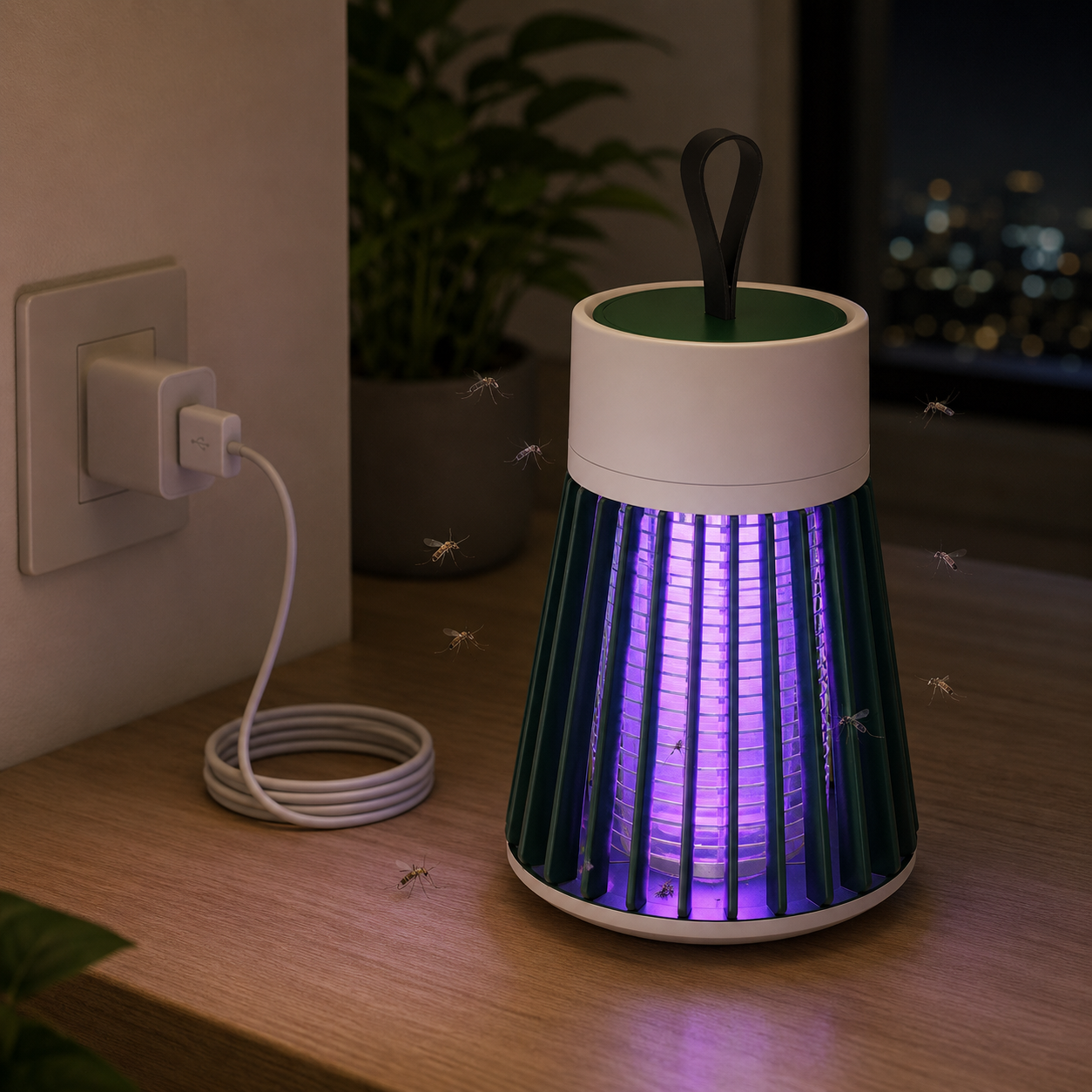 Electric Shock Bug Zapper UV Mosquito Killer Insect Trap Device