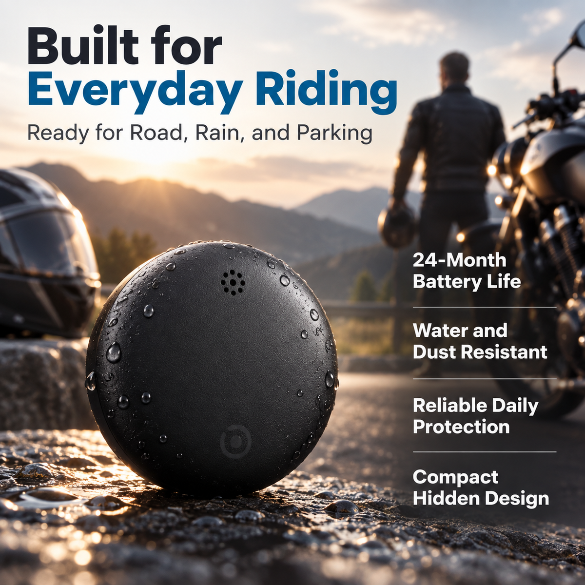 GPS Tracker for Motorcycles No Subscription Real Time Android iOS