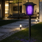 Solar Powered Outdoor Mosquito Killer Bug Zapper LED Light