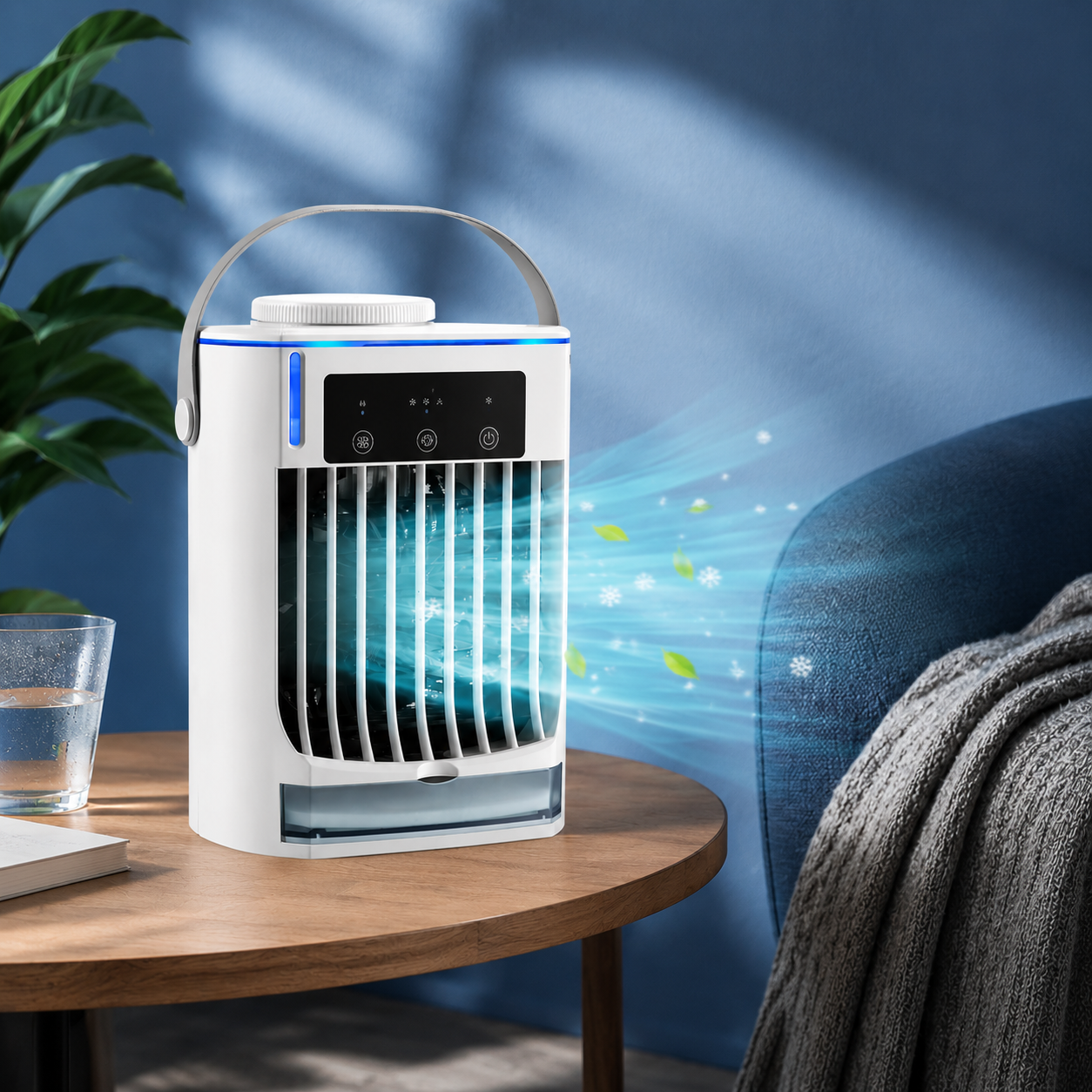 Mini Portable USB Evaporative Air Cooler Fan for Car Room
