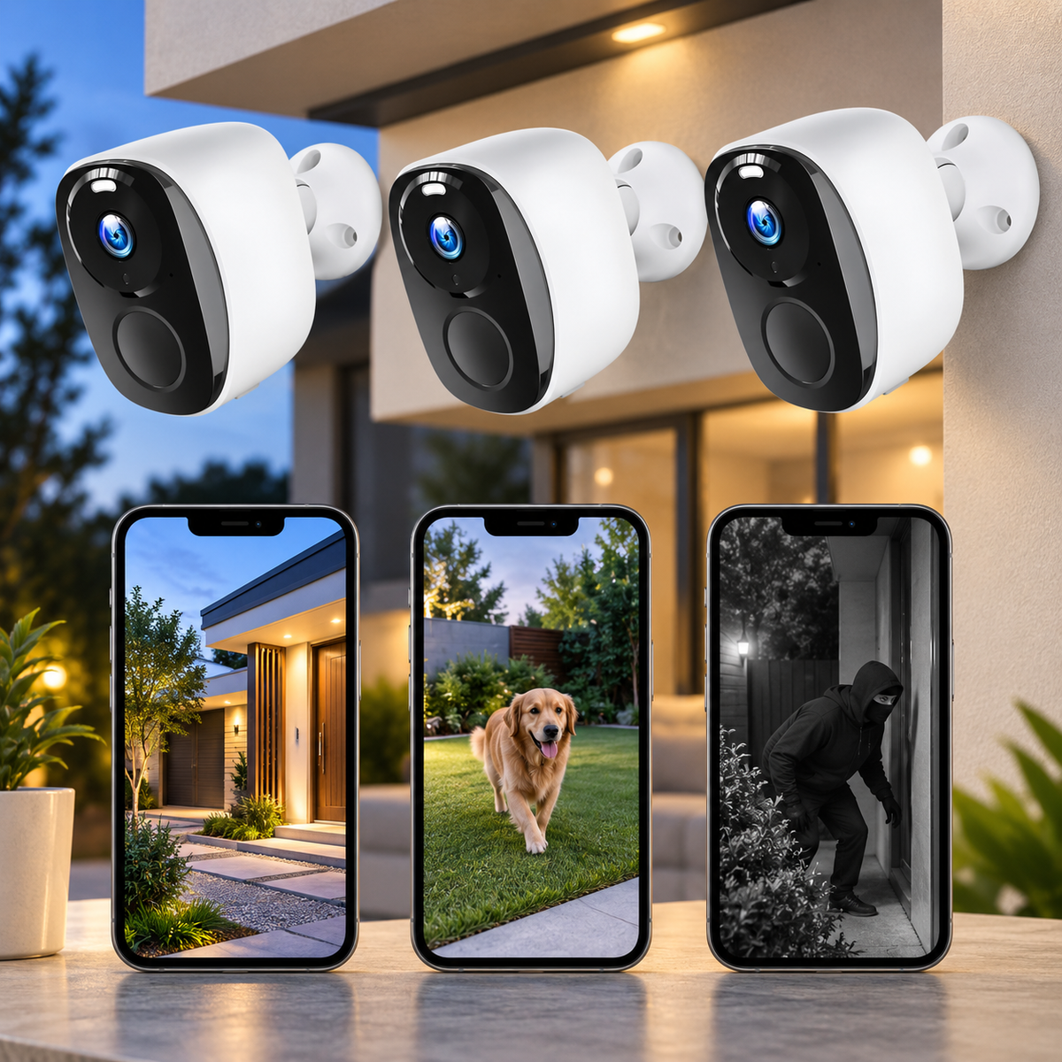 Wireless Mini Security Camera 1080P No WiFi or Subscription