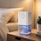 Electric Home Dehumidifier, Quiet Compact Moisture Remover for Bedroom, Bathroom & Basement