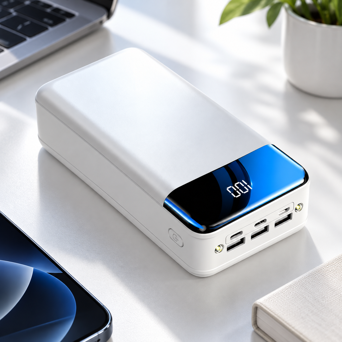 100000mAh Power Bank Fast Charging for Phones Tablets Laptops