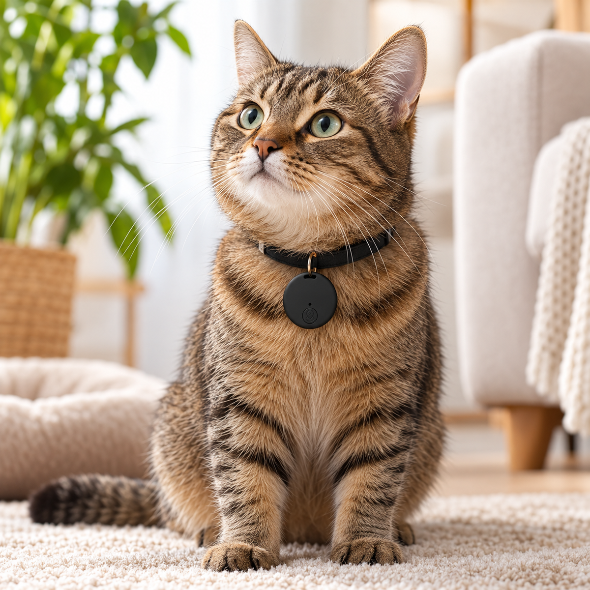 GPS Cat Tracker Waterproof Lightweight No Subscription