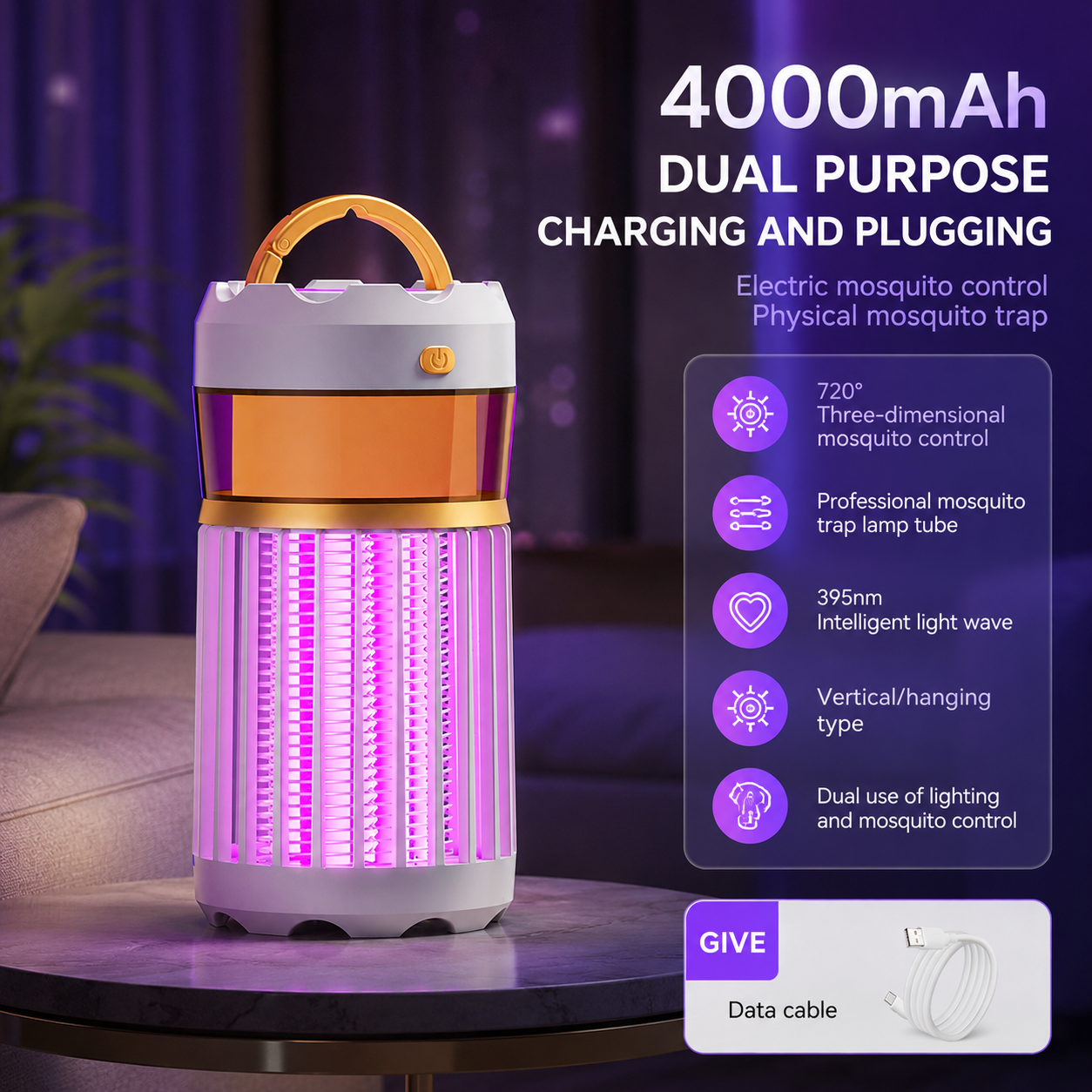 Mosquito Repellent Lamp LED Camping Nightlight Insect Trap