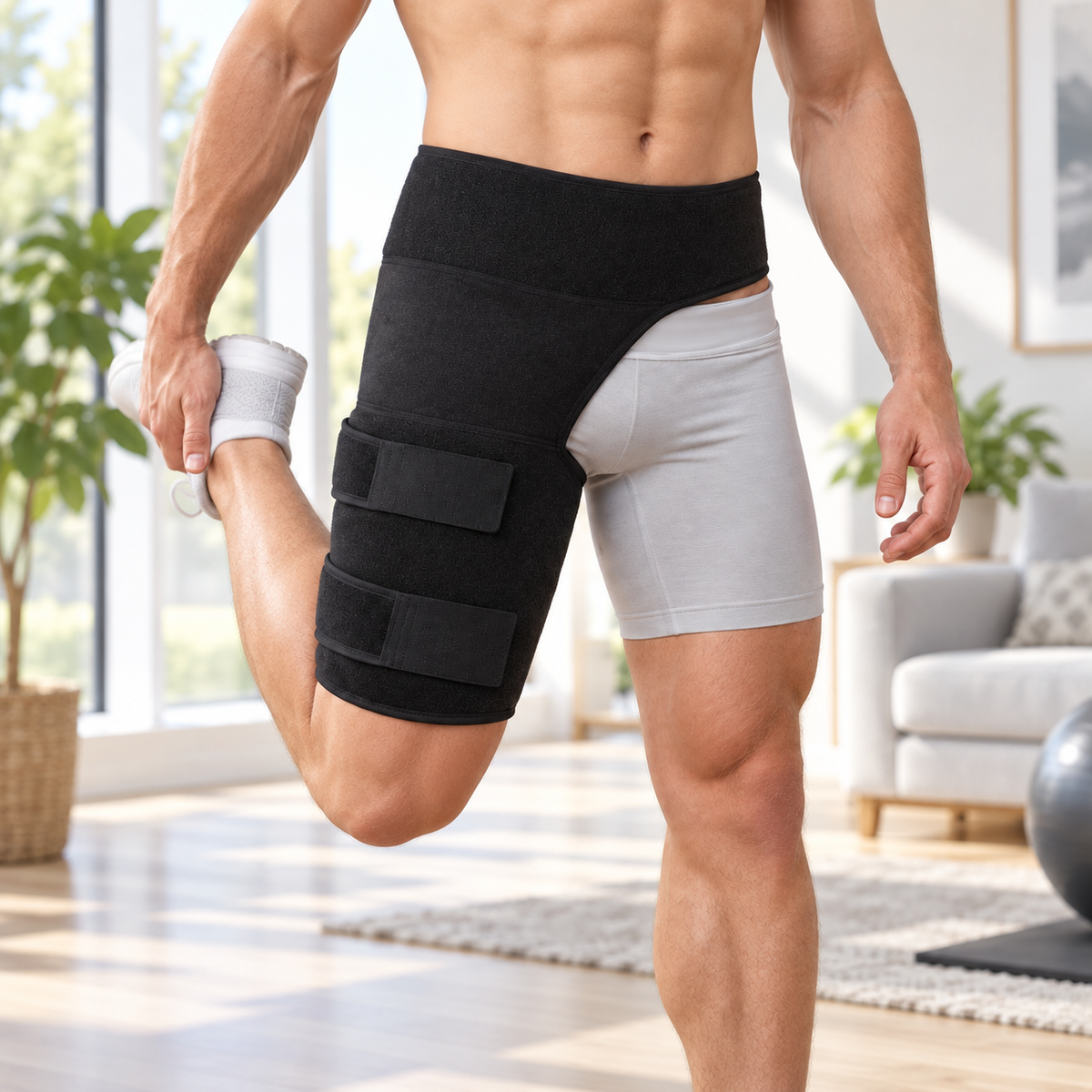 Hip Stabiliser Groin Brace Adjustable Support Strap Unisex