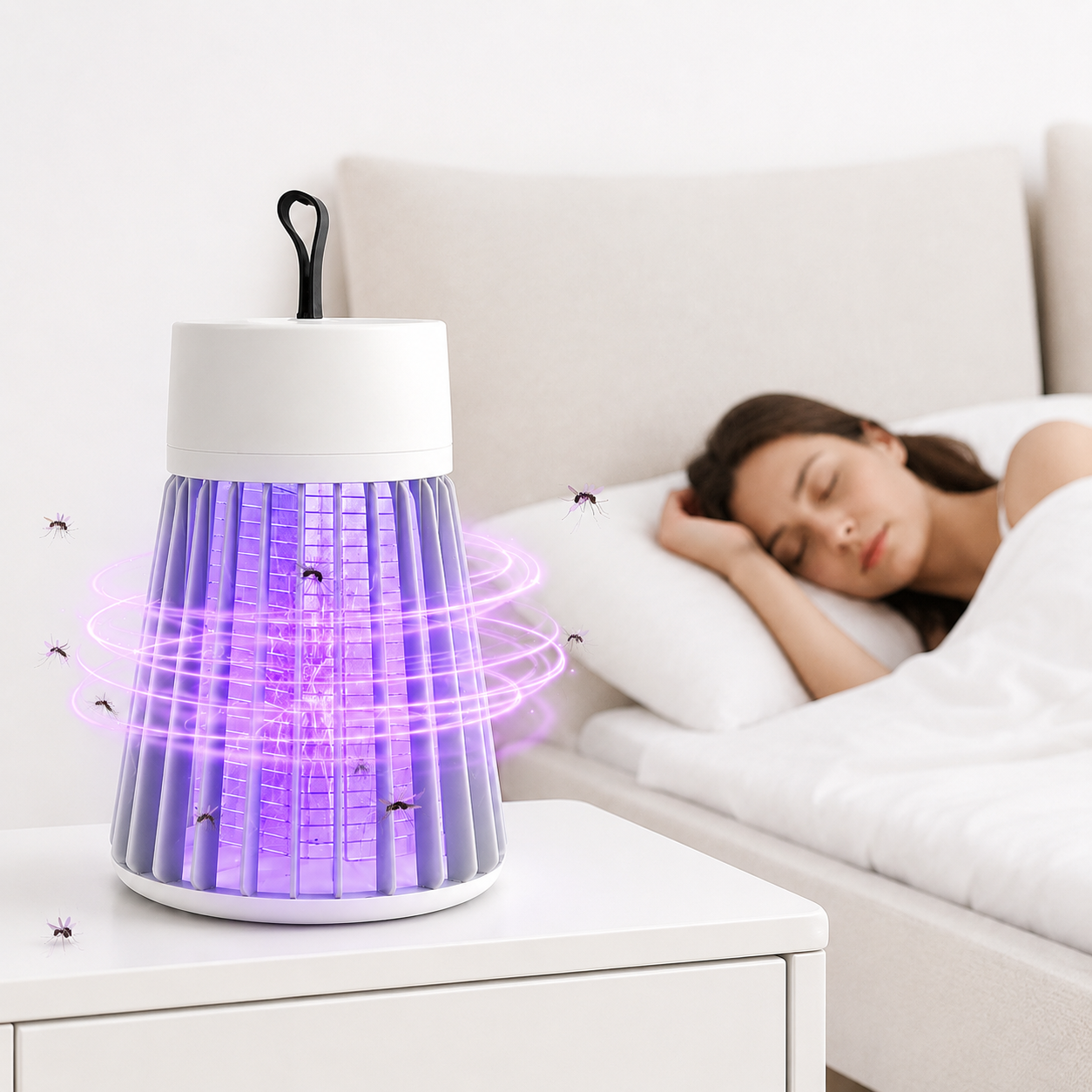Electric Shock Bug Zapper UV Mosquito Killer Insect Trap Device