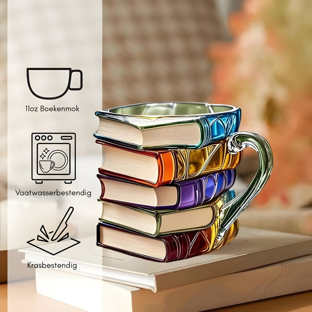 3D Book Shaped Resin Mug