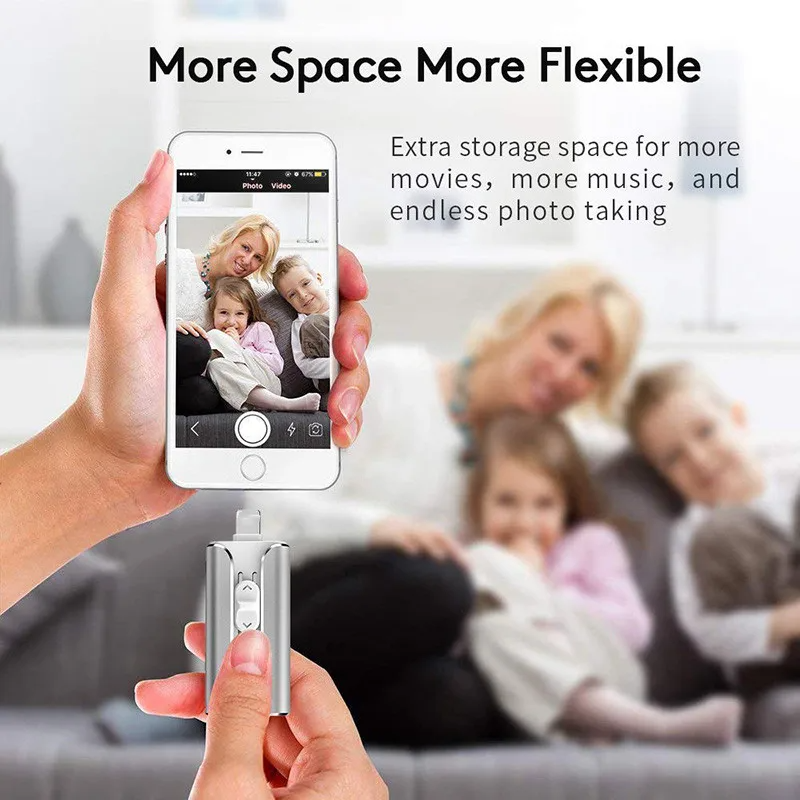 4 in 1 USB Flash Drive for Phone and Computer