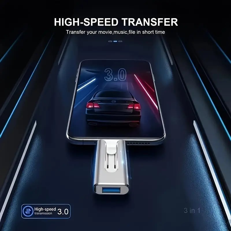 4 in 1 USB Flash Drive for Phone and Computer