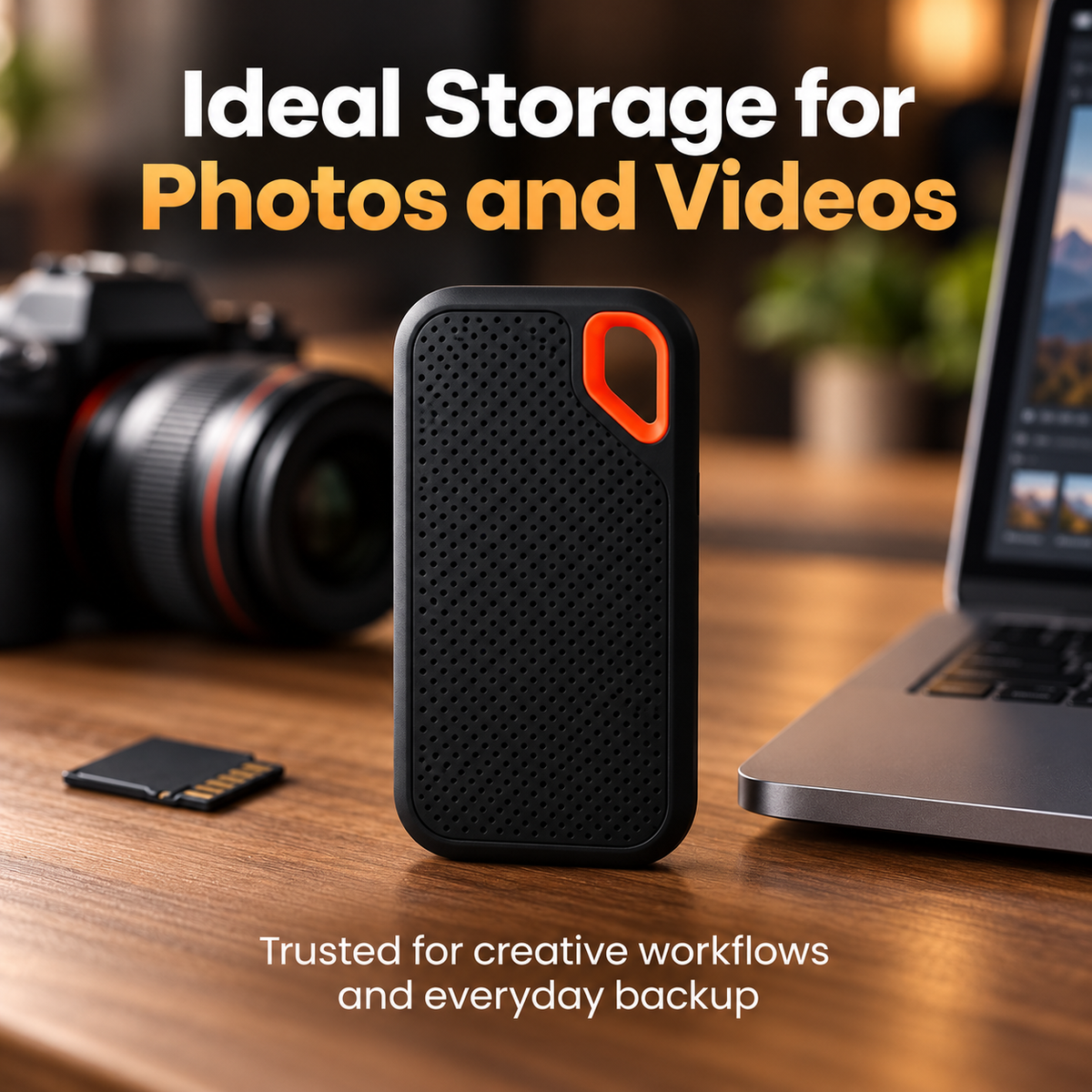 2TB External SSD Portable USB-C Hard Drive for PC and Mac