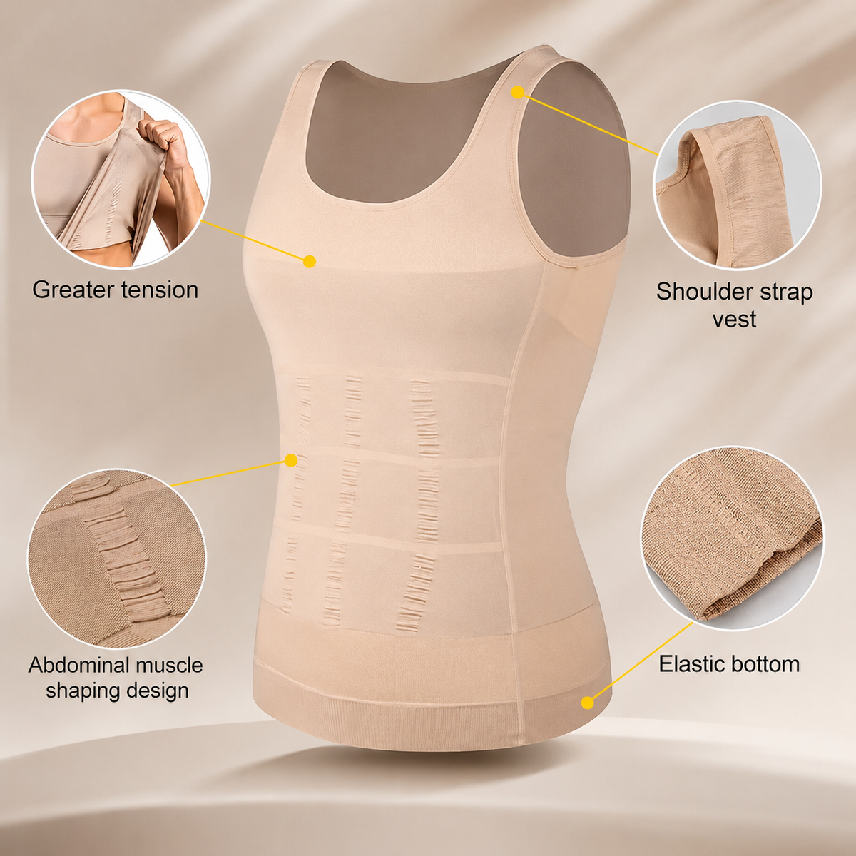 Men's Compression Body-Shaping Vest