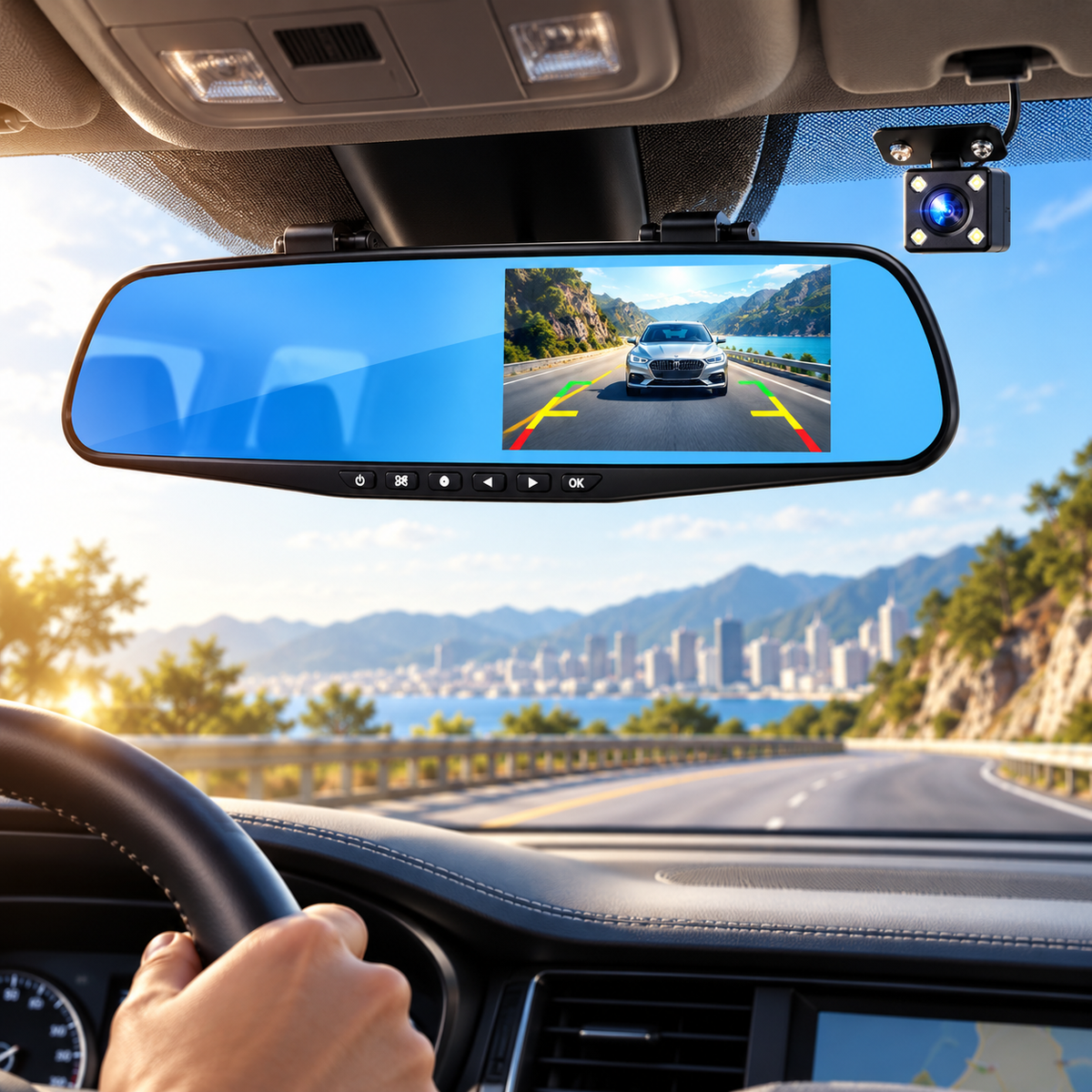 Dual Lens Dash Cam Front and Rear 1080P HD Car Camera Recorder