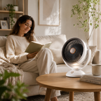 Rechargeable Portable USB Desk Fan with Night Light Quiet Cooling Fan