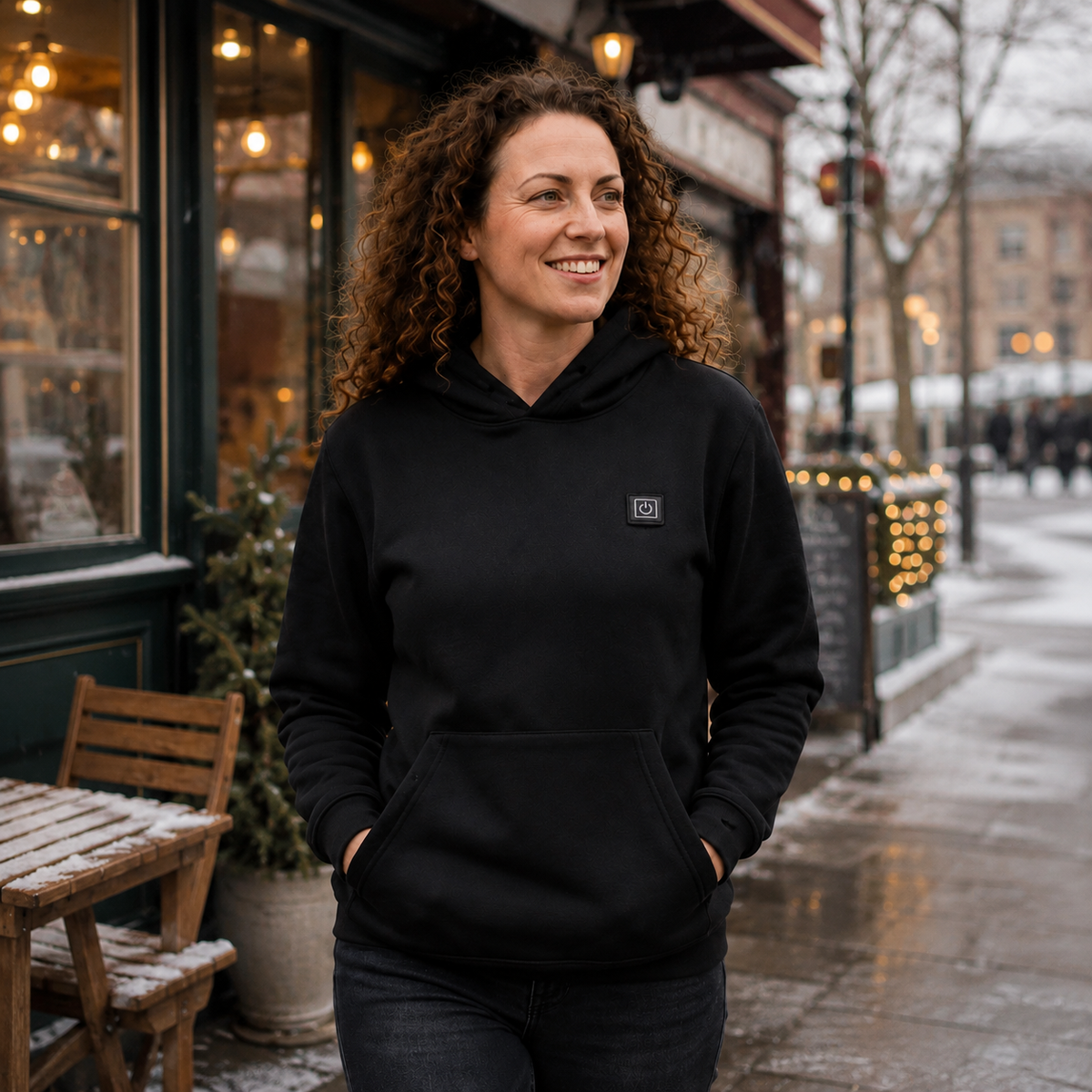 Women's Heated Hoodie Rechargeable USB Warm Sweatshirt