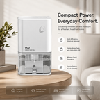 Electric Home Dehumidifier, Quiet Compact Moisture Remover for Bedroom, Bathroom & Basement