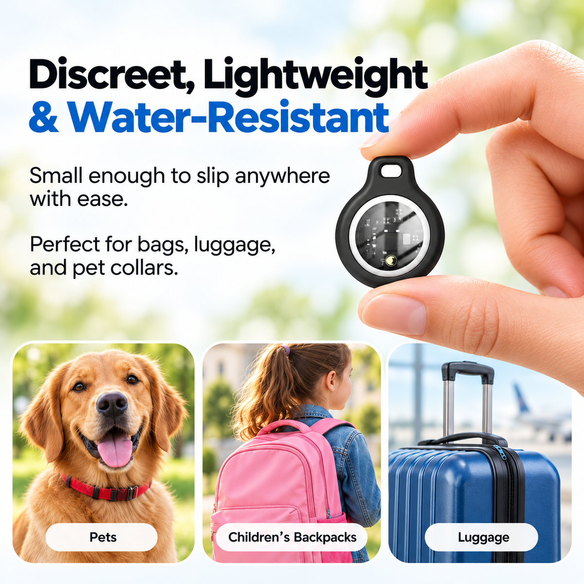 GPS Tracker for Seniors Waterproof Real Time No Subscription