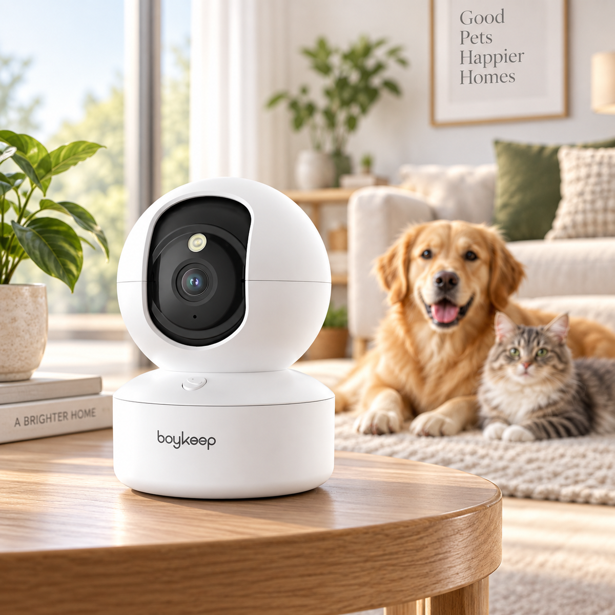 Wireless Pet Camera 360 Indoor Cam with 2-Way Audio